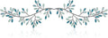 Hotop 2 Pieces Metal Tree Leaf Wall Decor Vine Olive Branch Leaf Wall Art Wrought Iron Scroll Sculptures Above the Bed, Living Room, Outdoor Decoration(Classic Style,Teal)