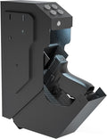 VERPROOF Gun Safe Quick Access Handgun Firearm Safes for Pistols Drop Down Single Gun Safety for Nightstand Wall Mount Bedside Desk Vehicle Bed Personal Safe with Keypad Lock and Key Lock