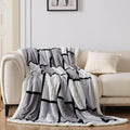 Sherpa Fleece Throw Blanket for Couch, Fluffy Plush Warm Fuzzy Blanket for Women and Men, Cozy Thick Soft Twin Blanket for Bed, Grey, 80x90 Inches