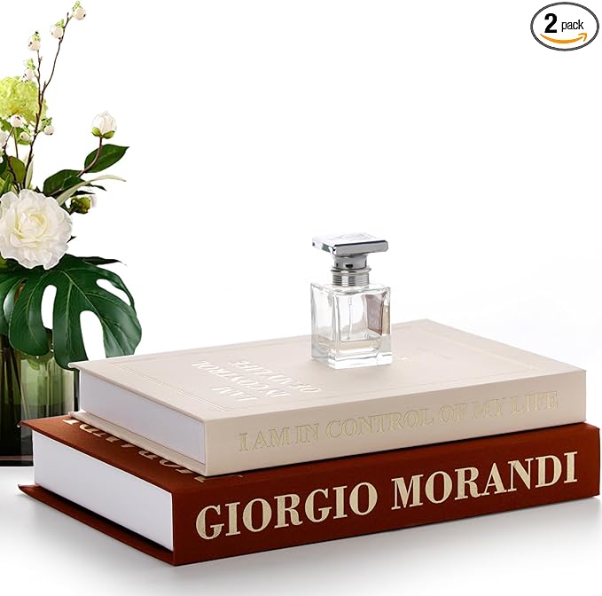Decorative Books - Modern Faux Decor Book for Decoration, Fake Books Storage Box Enhance Your Coffee Table, Entryway, Dining Room, Bedside Decor, Faux Book for Decorative Keepsake Box & Photo Storage