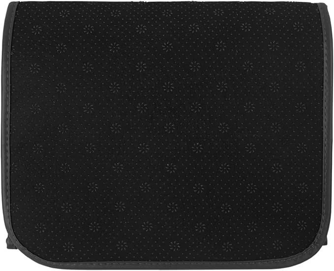Sofa Armrest Organiser Non Slip Leather Couch Armrest Caddy Bedside Hanging Pouch Sofa Arm Tray Organizer with 5 Pockets for TV Remote Holder Magazines iPad Phone (Black, one size)