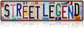 Vintage Street Legend Metal Tin Signs Street Signs Man Cave Bar Cafe Home Wall Decor 16 x 4 Inches