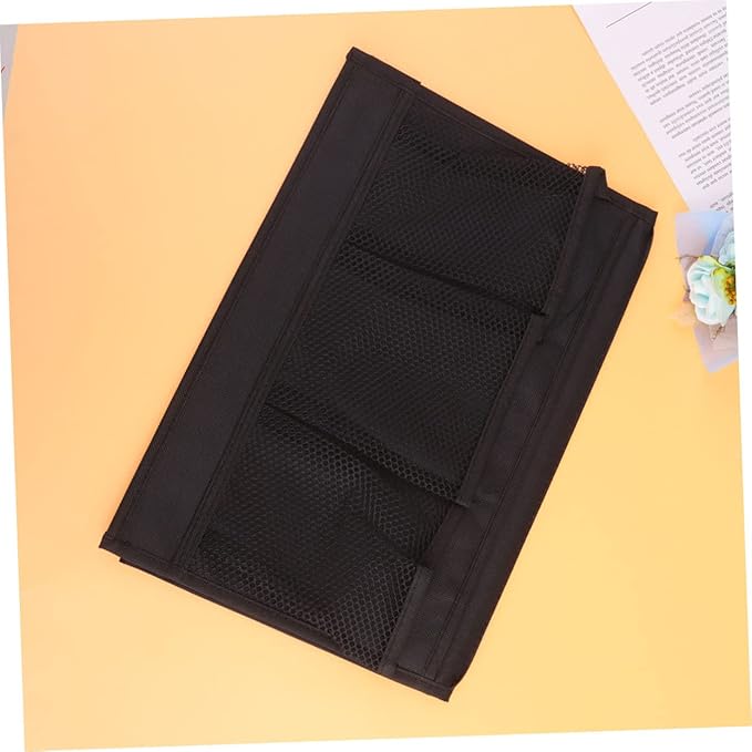 PRETYZOOM Practical Hanging Pouch Organizer Handrail Storage Bag Bedside Storage Pouch for Phone Earphones Chargers Books Water Bottle