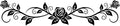 AHYS Metal Flowers Wall Decor Rustic Flat Rose Vine Wall Art for Farmhouse Home Living Room Bedroom for Above Door/Bed/Windows Decor (Black) - 29x6.3 Inch