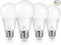MAXvolador A19 LED Light Bulbs, 100 Watt Equivalent, Cool White 6000K, 1500LM, E26 Base, Non-Dimmable, 13W Bright White, 4-Pack