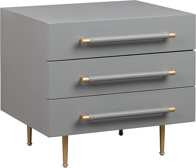 Tov Furniture Trident Nightstand (Grey)