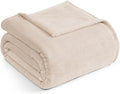 Casa Platino Fleece Blanket King Size – 300 GSM Beige Fleece Throw for Bed or Couch – Soft Cozy Warm Holiday Bed Blanket for Winter, Fuzzy Plush Elegant Gifts for Men & Women - 108x90 Inch