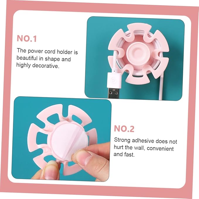 Gadpiparty 12pcs Cable Organizer Clips USB Cord Organizers Cord Management Box for Rv Holder Cable Winder