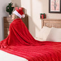 Krifey Oversized Faux Fur Blanket, Super Soft Cozy Blanket, Luxury Fluffy Throw Blanket Fuzzy Bed Throw, Plush Christmas Birthday Gifts for Women, Room Home Dorm Decor, Red, 60" x 80"