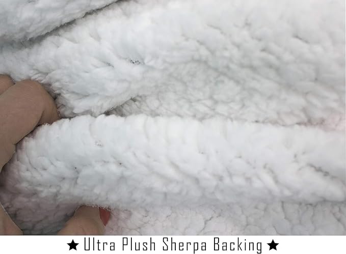 Elegant Comfort Luxury Ultra-Plush Velvet Touch Fleece Throw Soft, Warm, Cozy| Micromink Sherpa-Backing Reversible Blanket for Bed, Sofa and Couch, Solid Black