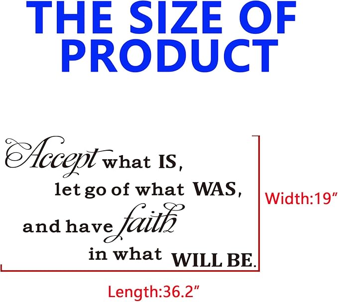 Inspirational Quotes Family Wall Stickers: Home Living Room Vinyl Art Wall Decals - Kitchen Wall Decor - Bless This Home 36.2" X 19"