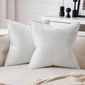 MIULEE Pure White Velvet Throw Pillow Covers 18x18 Soft Decorative Solid Square Cushion Cases Pack of 2 Modern Luxury Home Decor for Couch, Sofa, Bedroom