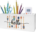 Lake Decor Pen Pencil Holder, Lake House Decor, Lakes Gifts for Women Men, Retro Colorful Paddle Pencil Pen Holder Organizer for Home Office Desk Accessories