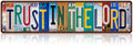 Vintage Trust in the Lord Street Sign Wall Decor Metal Tin Signs for Bar Home Bedroom Garage