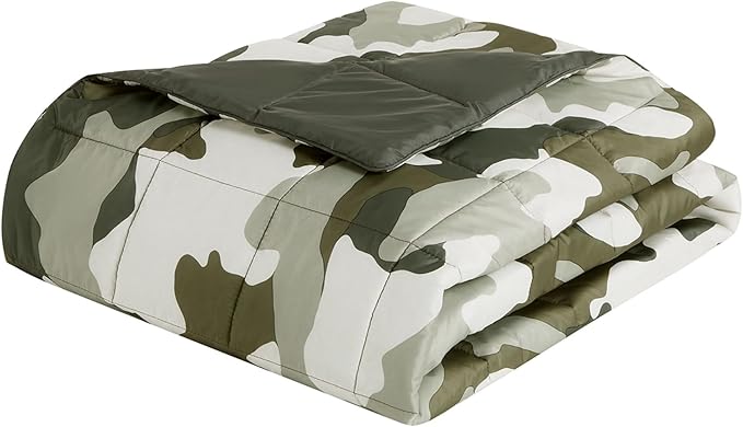 Columbia 50" x 60" Down Alternative Throw Blanket - Outdoor Essentials for Camping, Picnics, and Adventures, Soft and Cozy Home Essentials for Bed and Living Room, 100% Polyester Fill - Camo