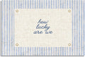 Jiaoweibao How Lucky Are We Canvas Wall Art, Navy Blue Stripes Positive Quote Poster, Daily Affirmations Wall Decor for Bedroom Dorm, Modern Inspiring Typography Print for Office 24x36in Unframed