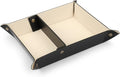 Londo Leather Tray Organizer - Practical Lightweight Water Resistant Computer Table Desk Storage Box for Wallets, Watches, Keys, Coins, Cell Phones and Office Equipment