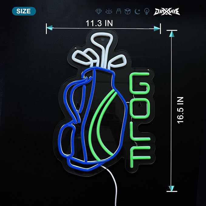 Golf neon sign Par Tee Golf Neon Sign for wall decor Golf Club Bedroom Man Cave Decor