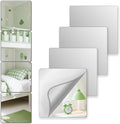 Shatterproof Peel And Stick on Mirror Tiles for Wall Decorative, 8 pcs 14”x12” Unbreakable Small Mirrors For Wall Classroom Decor, Toddlers Mirror for Kids Bedroom, Plastic Door Adhesive Mirrors