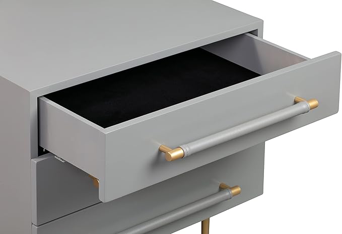 Tov Furniture Trident Nightstand (Grey)