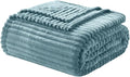 Nestl Blanket Twin Size for Bed - Cozy Warm Fuzzy Blankets for Women, Plush Small Fleece Throws for Girls - Stone Blue, 66 x 90 Inches