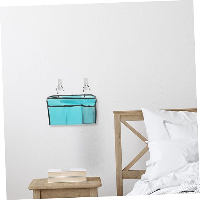 Cabilock Bed Storage Bedside Hanging Organizer Bedside Hanging Bag for Dorm Room Phone Book Charger Organizing Pouch