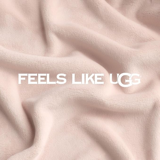 UGG Coco Queen Fleece Blanket for Bed – Luxury Room Decor, Plush & Warm Queen Blanket for Bed, Gifts for Teens and Women, 90" x 92", Pink Himalayan Salt