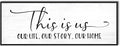 This Is Us Signs 40''x15'' Family Wall Decor for Living Room, Farmhouse Home Decor Wall Entryway Quotes Framed Hanging Bedroom Decorative Plaques Art