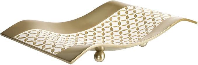 Creative Scents Schonwerk Diamond Lattice Decorative Table Decorations, Centerpieces for Dining/Living Room Table Decor Dish - Coffee Table Decor Best Wedding/Birthday Gift