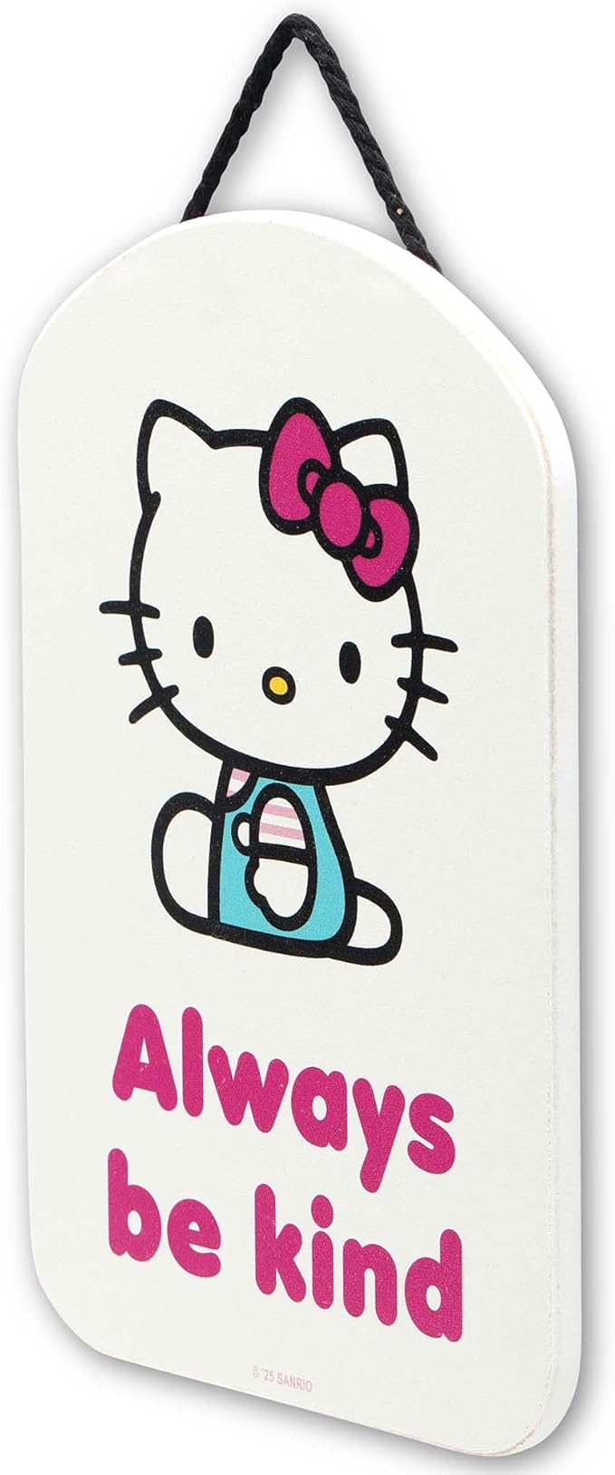 Hello Kitty Always Be Kind Hanging Wood Wall Decor - Adorable Hello Kitty Sign for Bedroom or Classroom