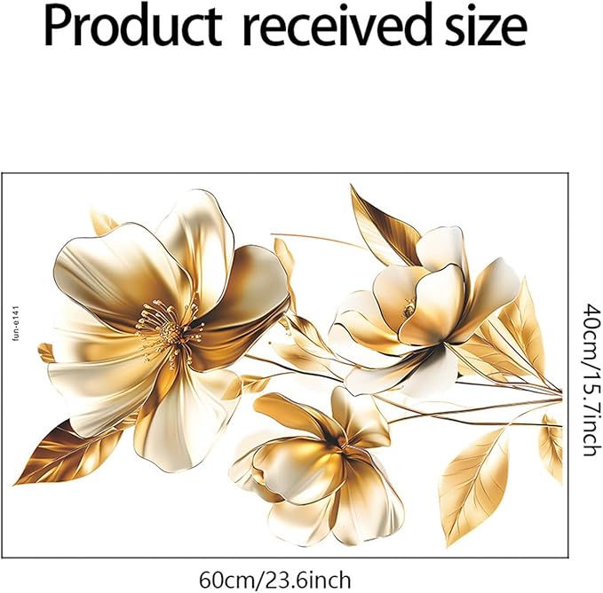 TUOKING Flowers Wall Stickers Decor,Removable Wall Murals Peel and Stick Modern Wall Art Decal Home Decor for Kitchen,Bedroom,Living Room