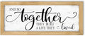 And So Together They Built a Life They Loved Sign: Master Bedroom Signs Wall Decor Above Bed Love Quotes Couples Wall Art Farmhouse Family Signs Hanging Rustic Wall Plaque Framed 6" x 15"