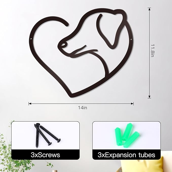 Bnesi Infinity Heart Metal Wall Art Love Signs for Home Decor Black Wall Decor Above Bed Wall Decor Minimalist Wall Art for Living Room Bedroom Bathroom Kitchen (Style C)