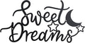 OYEFLY Metal Sweet Dreams Wall Decor,Modern Black Metal Wall Art (style 2)