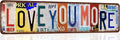 Love You More Sign Vintage Metal Tin Signs Love You More Sign Above Door Street Signs For Home Bar Coffee Wall Art Decor 16 X 4 Inches