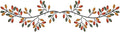 Hotop 2 Pieces Metal Tree Leaf Wall Decor Vine Olive Branch Leaf Wall Art Wrought Iron Scroll Sculptures Above the Bed, Living Room, Outdoor Decoration(Classic Style,Vintage Color)