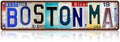 Vintage City Street Sign Boston,MA Wall Decor Metal Tin Signs for Bar Home Bedroom Garage