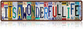 Vintage It's A Wonderful Life Wall Decor Street Signs Home Bar Coffee Metal Tin Signs 16 x 4 Inches