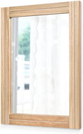 AAZZKANG Rustic Mirrors for Wall with Rectangular Wood Frame Decorative for Farmhouse Bedroom Bathroom Living Room Home Office Large 20"x16"