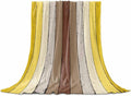 Farmhouse Yellow Brown Throw Blanket, Soft Fluffy Fuzzy Blankets & Throws for Bed/Couch, Vintage Country Wooden Lightweight Warm Blankets for Women Christmas Decor 60"x80"