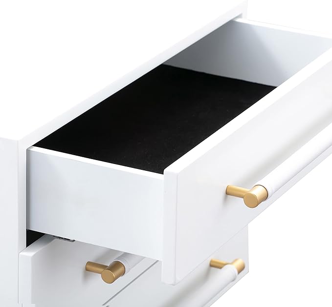 Tov Furniture Trident Nightstand (White)