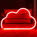 Cloud Neon Sign Red Cloud Light Sign for Wall Decor,Battery or USB Powered Clouds Shaped LED Sign Decoration Lights for Bedroom Aesthetic Teen Girl Kid Room Christmas Birthday Wedding Party