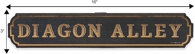Harry Potter Diagon Alley Horizontal Wood Wall Decor - Fun Harry Potter Sign for Bedroom or Movie Room