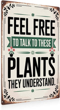 Cottagecore Garden Signs for Outside Decor Gifts Vintage Gardening Metal Tin Signs for Home Garden Greenhouse Living Room Bedroom Yard Outdoor Decor 8X12 Inch