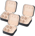 Travel Jewelry Case Small Jewelry Box Jewelry Organizer Storage Case Portable PU Leather Mini Jewelry Travel Case for Girls Womens Earring, Necklace, Rings,Bracelets