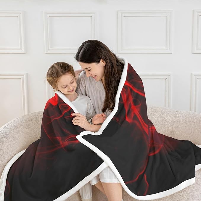 Games Blanket Throw for Boys Gamer Gamepad Sherpa Blanket for Kids Youth Gamer Room Sofa Decor,Gaming Controller Fleece Blanket Novelty Retro Game Console Fuzzy Blanket, Twin 60"x80" Red Black