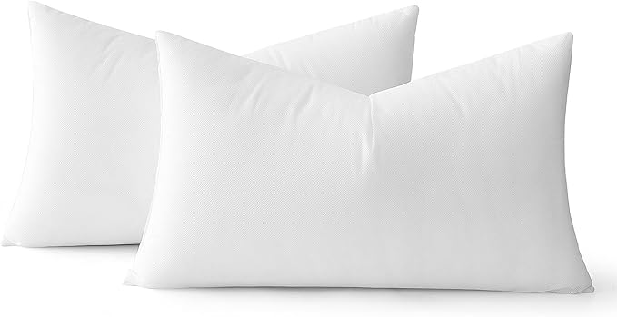 MIULEE 16x26 Pillow Inserts Set of 2, Rectangle Decorative Throw Pillow Premium Fluffy Lumbar Pillow Forms Sham Stuffer for Living Room Sofa Couch Bed