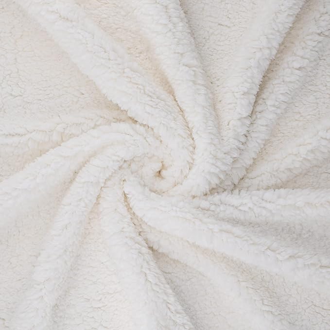 BEAUTEX Sherpa Fleece Throw Blanket, Super Soft Warm Buffalo Plaid Plush Blankets and Throws, Lightweight Cozy Fuzzy Blanket for Couch Sofa Bed (Brown, Throw 50" x 60")