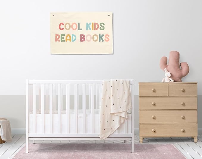 Read Banners For Classroom Wall Art Reading Books Sign Cool Kids Read Books Signs Girl Boys Children Playroom Decor Boho Banner Rainbow Book Themed Classrooms Learning Decorations