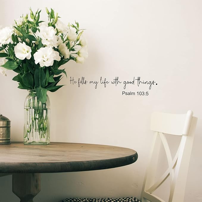 BBTO Bible Verse Wall Stickers Inspirational Quote Wall Decals Religious Motivational Scripture Sticker Peel and Stick for Bedroom Living Room Office Bathroom(The Testing of Your Faith)